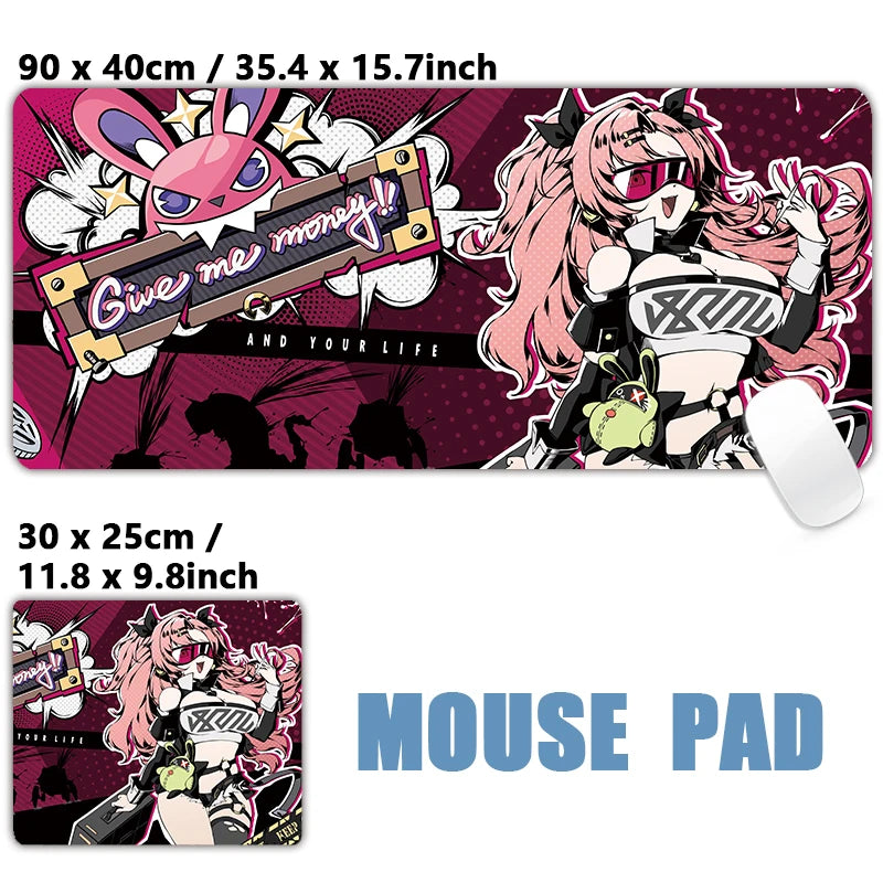 Tapete de Mouse Zenless Zone Zero Zhu Yuan Gaming Mousepad, Nicole Ellen Anby Demara Soldier 11