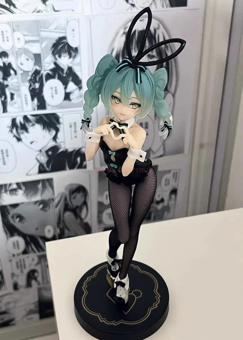 Figura Original de Anime Hatsune Miku - Coelhinha Kawaii, Modelo de Boneca