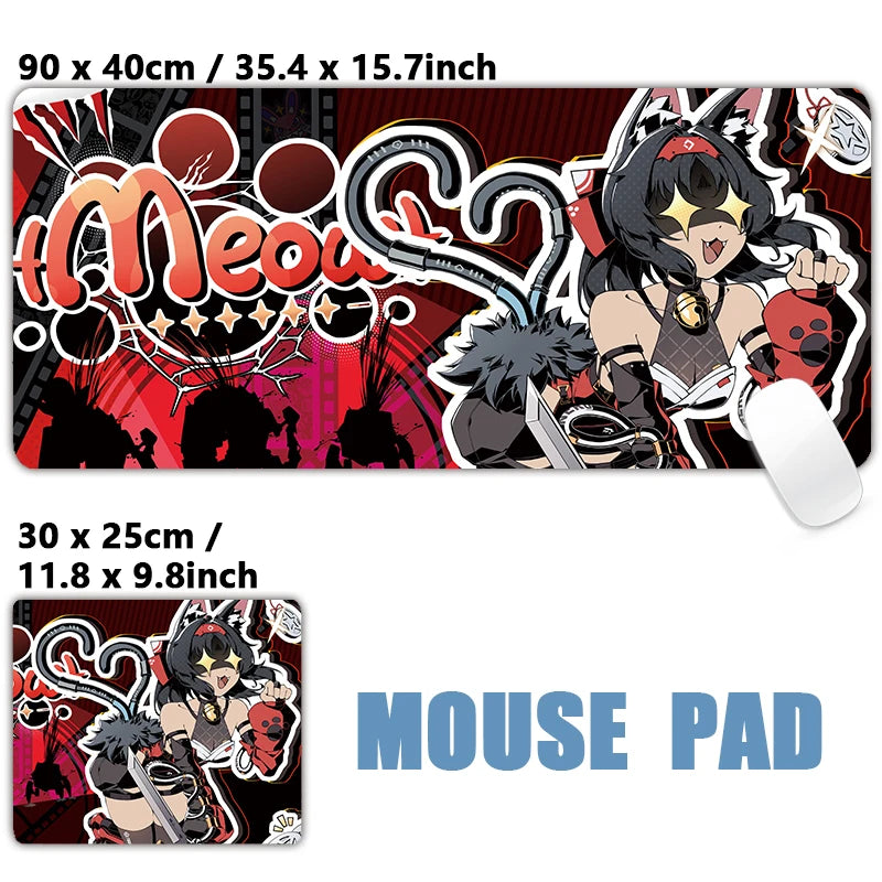 Tapete de Mouse Zenless Zone Zero Gaming Mousepad, Nicole Corin Ellen Soijkaku