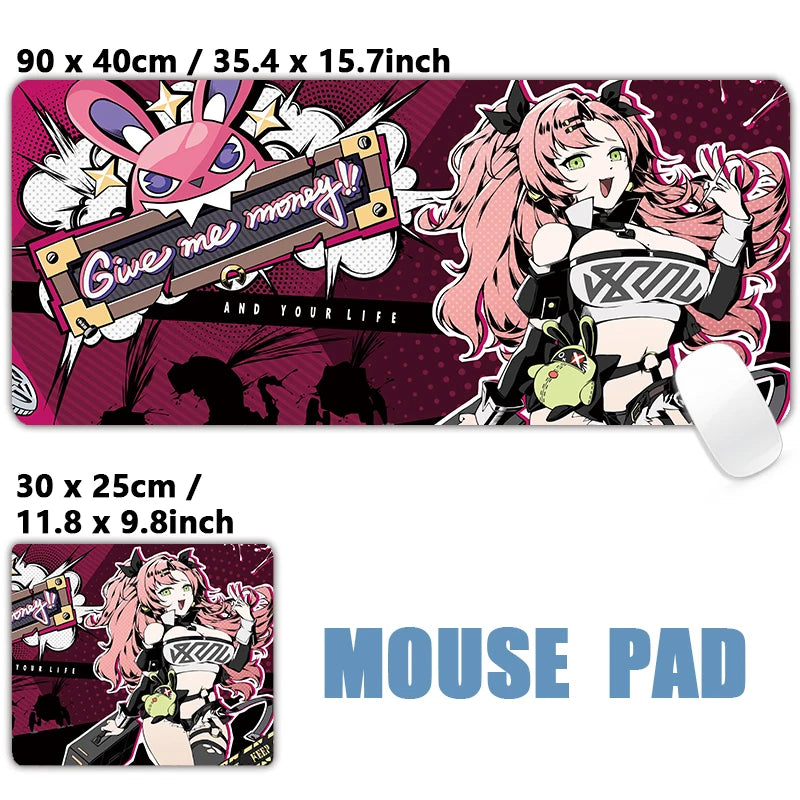 Tapete de Mouse Zenless Zone Zero Gaming Mousepad, Nicole Corin Ellen Soijkaku