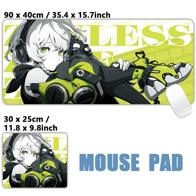 Tapete de Mouse Zenless Zone Zero Gaming Mousepad, Nicole Corin Ellen Soijkaku