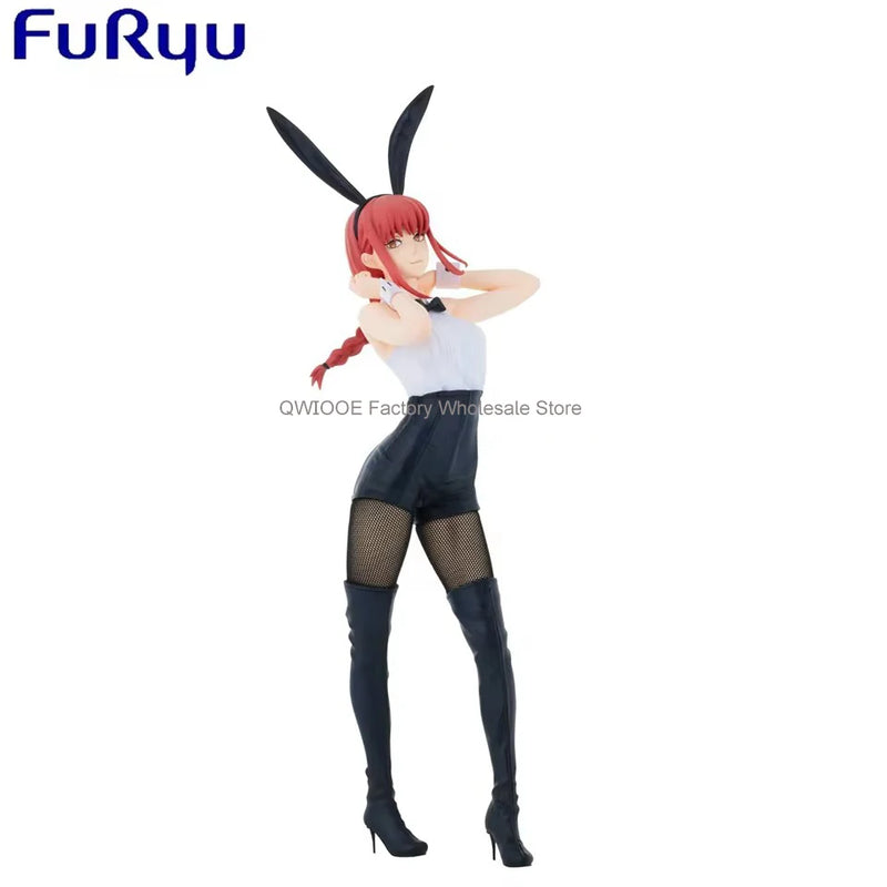 Figura de Ação Autêntica FuRyu BiCute Bunnies Chainsaw Man 30cm Makima Bunny Girl - Coleção Premium