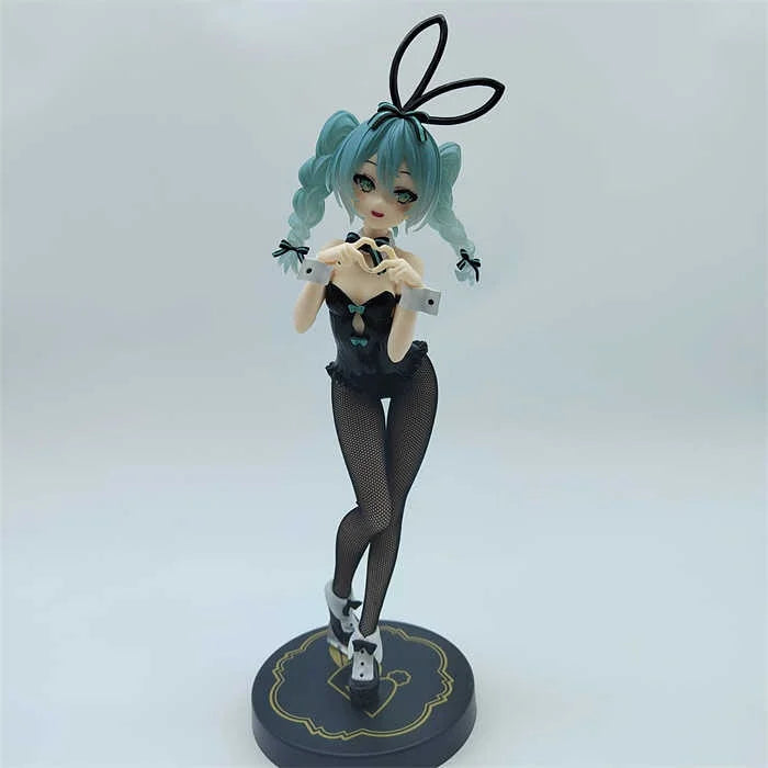 Figura Original de Anime Hatsune Miku - Coelhinha Kawaii, Modelo de Boneca