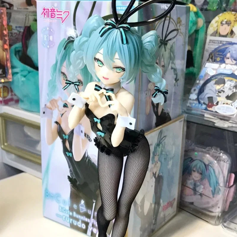 Figura Original de Anime Hatsune Miku - Coelhinha Kawaii, Modelo de Boneca