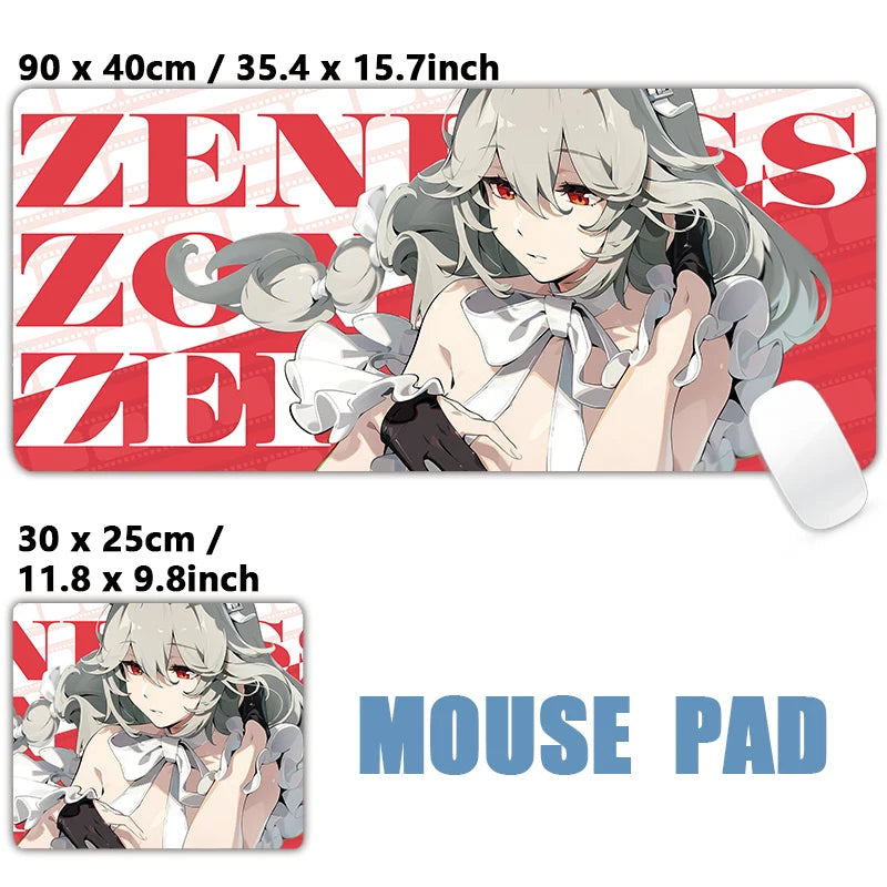 Tapete de Mouse Zenless Zone Zero Gaming Mousepad, Nicole Corin Ellen Soijkaku