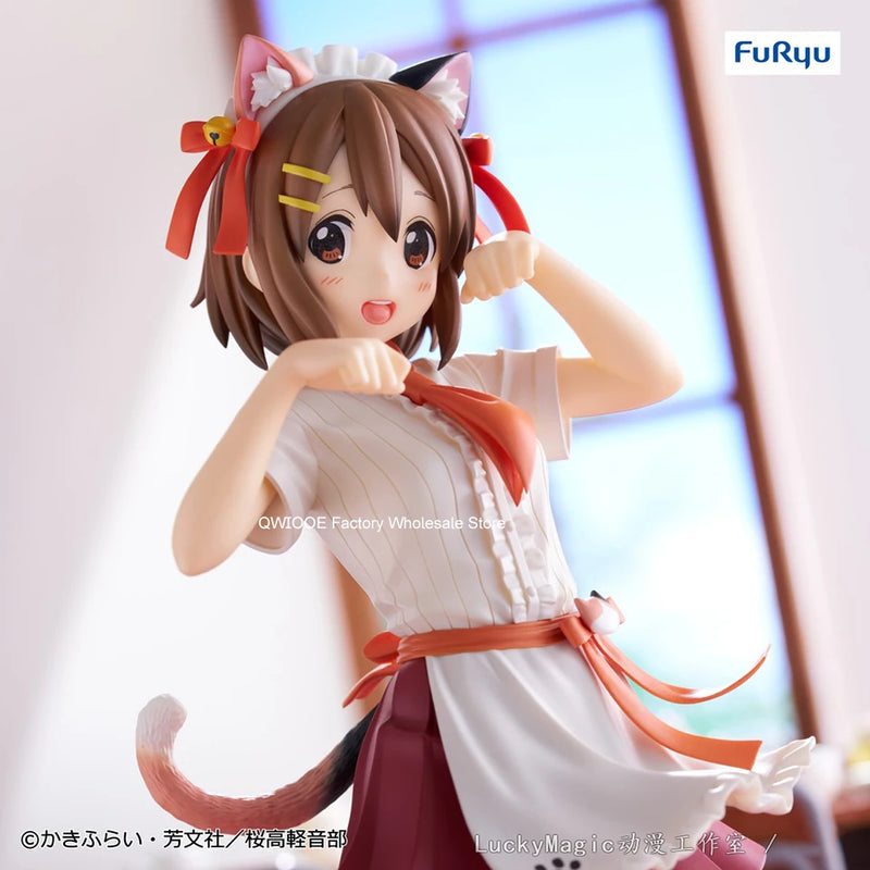 Figura de Ação Autêntica FuRyu K-ON 22cm Yui Hirasawa - Coleção Premium SEGA