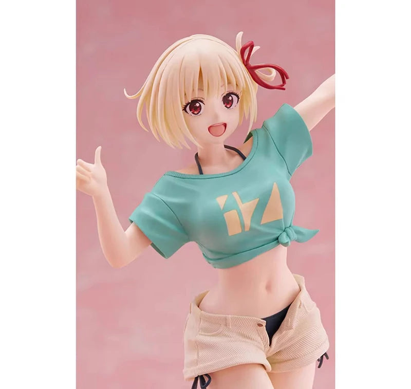 Figura de Ação Exclusiva TAiTO Coreful Lycoris Recoil Nishikigi Chisato ~Hawaii State Ver.~ PVC 18CM - Coleção Premium Bandai