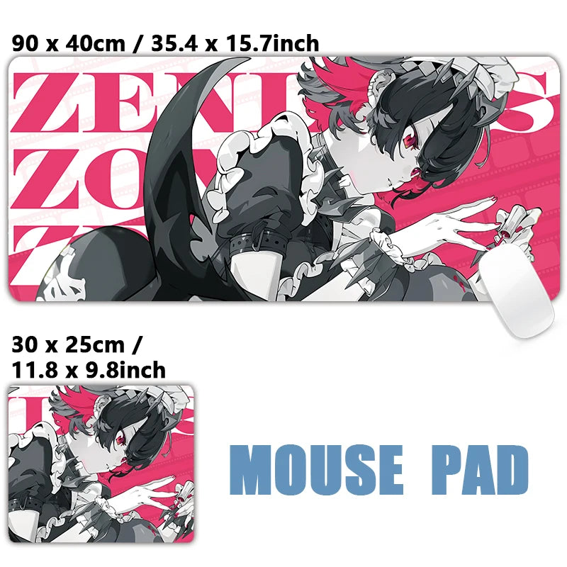 Tapete de Mouse Zenless Zone Zero Zhu Yuan Gaming Mousepad, Nicole Ellen Anby Demara Soldier 11