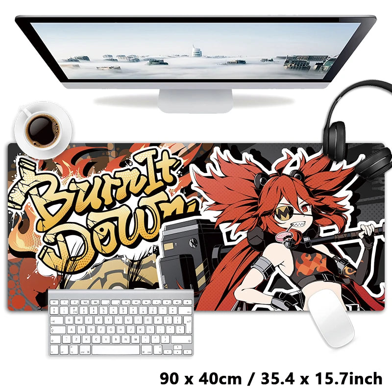 Tapete de Mouse Zenless Zone Zero Gaming Mousepad, Nicole Corin Ellen Soijkaku