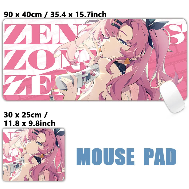 Tapete de Mouse Zenless Zone Zero Zhu Yuan Gaming Mousepad, Nicole Ellen Anby Demara Soldier 11