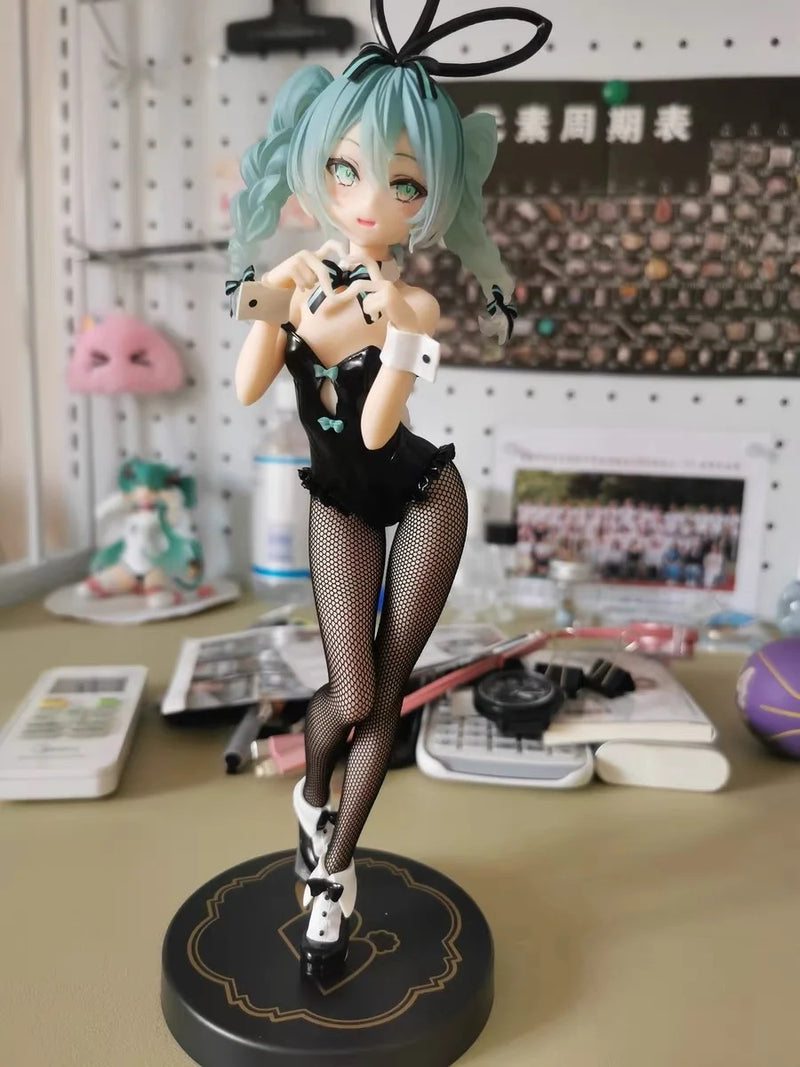 Figura Original de Anime Hatsune Miku - Coelhinha Kawaii, Modelo de Boneca