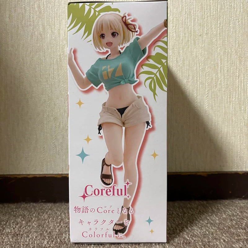 Figura de Ação Exclusiva TAiTO Coreful Lycoris Recoil Nishikigi Chisato ~Hawaii State Ver.~ PVC 18CM - Coleção Premium Bandai