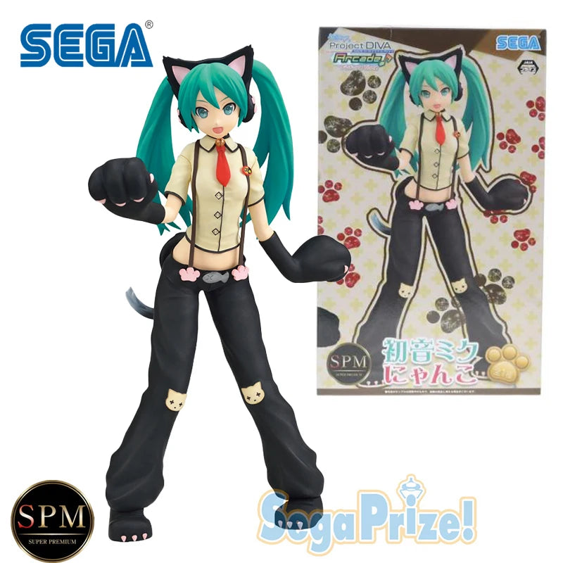 Action Figure Hatsune Miku 23cm Bandai - Project DIVA Arcade Future Tone - Edição Especial