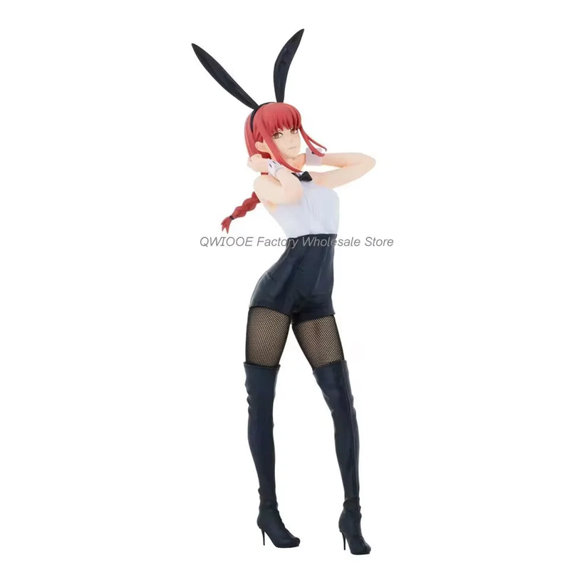 Figura de Ação Autêntica FuRyu BiCute Bunnies Chainsaw Man 30cm Makima Bunny Girl - Coleção Premium