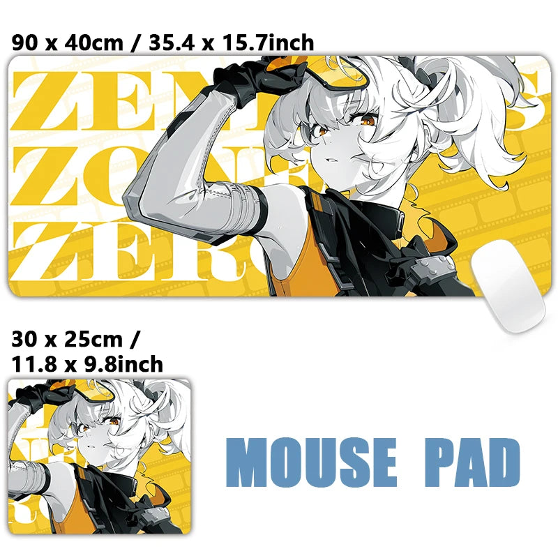 Tapete de Mouse Zenless Zone Zero Zhu Yuan Gaming Mousepad, Nicole Ellen Anby Demara Soldier 11